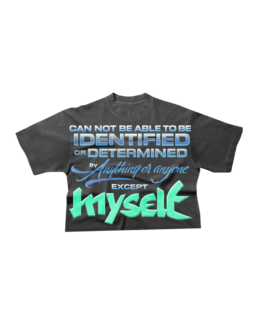 IDENTIFY MYSELF TEE BLACK