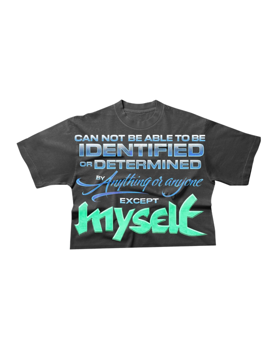 IDENTIFY MYSELF TEE BLACK